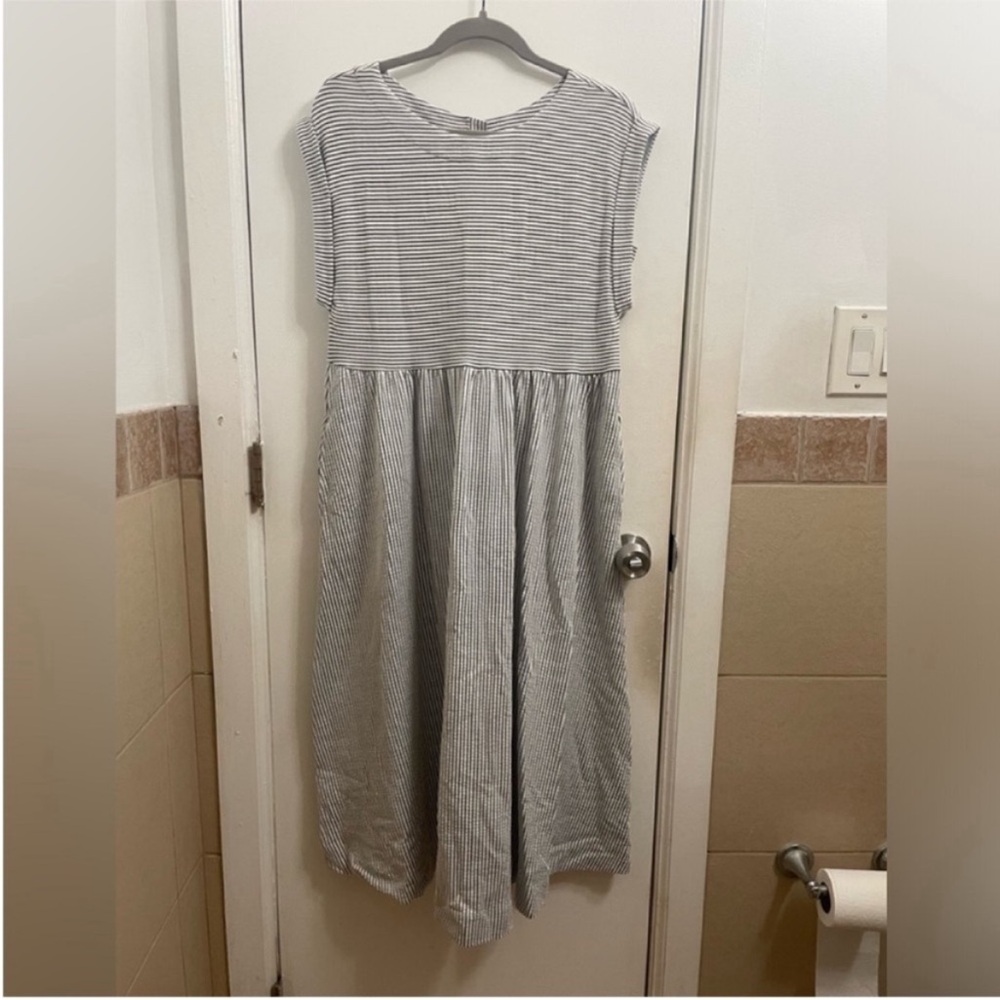 Anthropologie NWT Striped Babydoll Dress